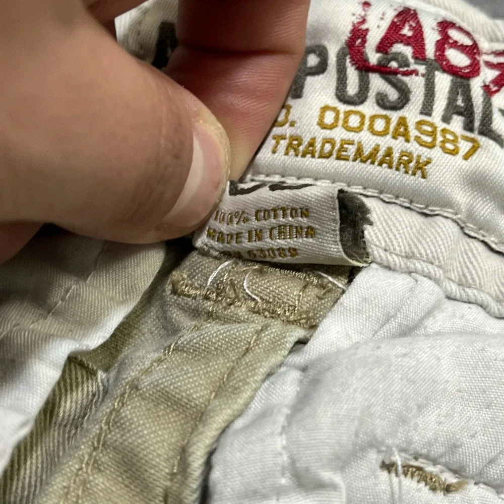 Aeropostale Cargo Shorts Mens 32 Beige Skater‎ Surf Preppy Baggy Vintage Y2K